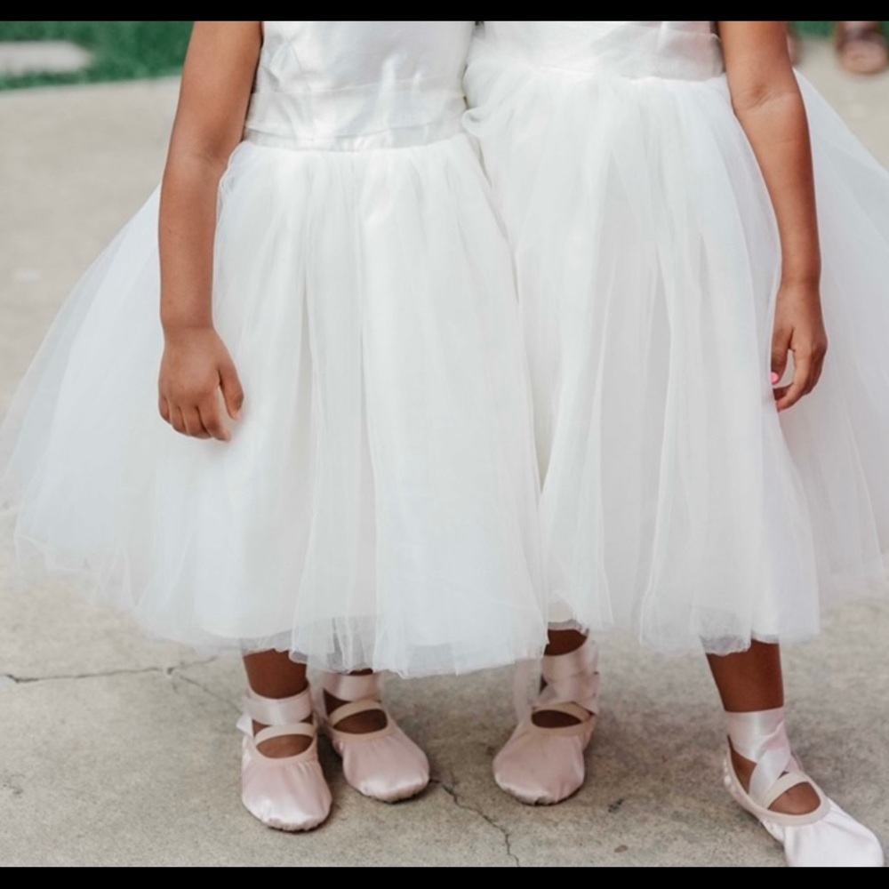 2 Pairs of New Unused Satin Ballet Slippers